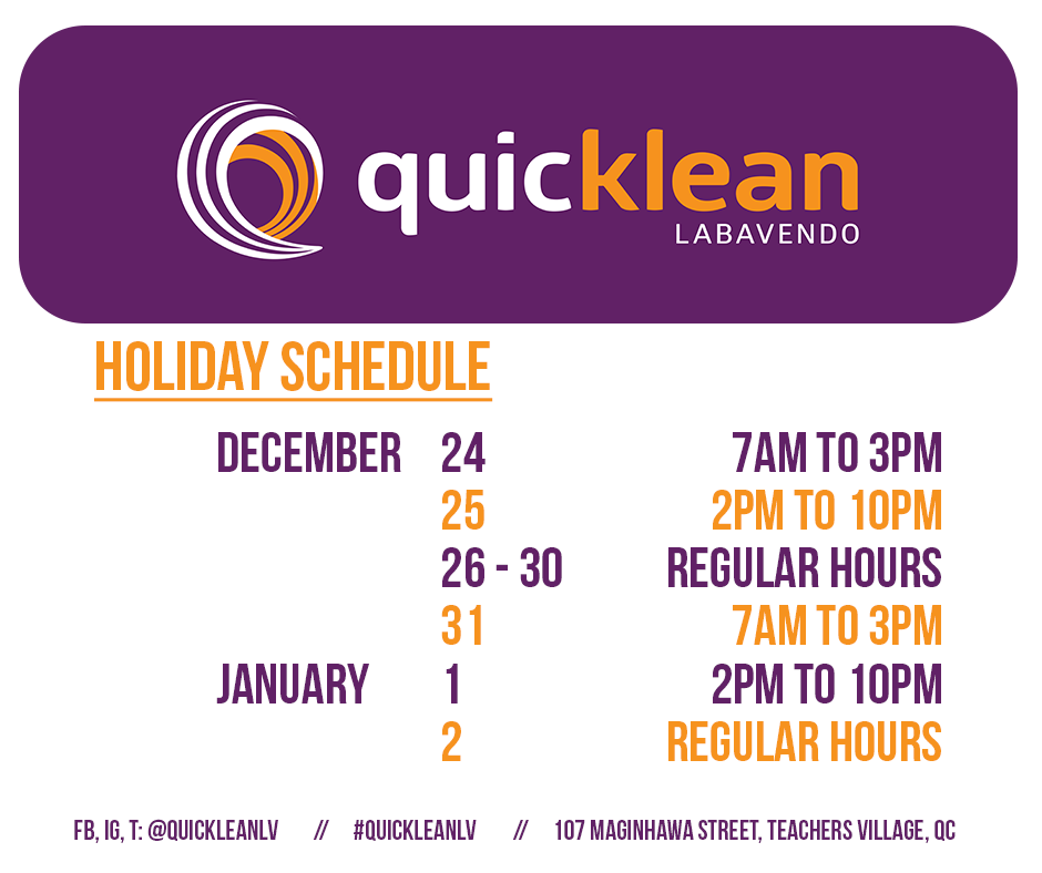 HOLIDAY SCHED